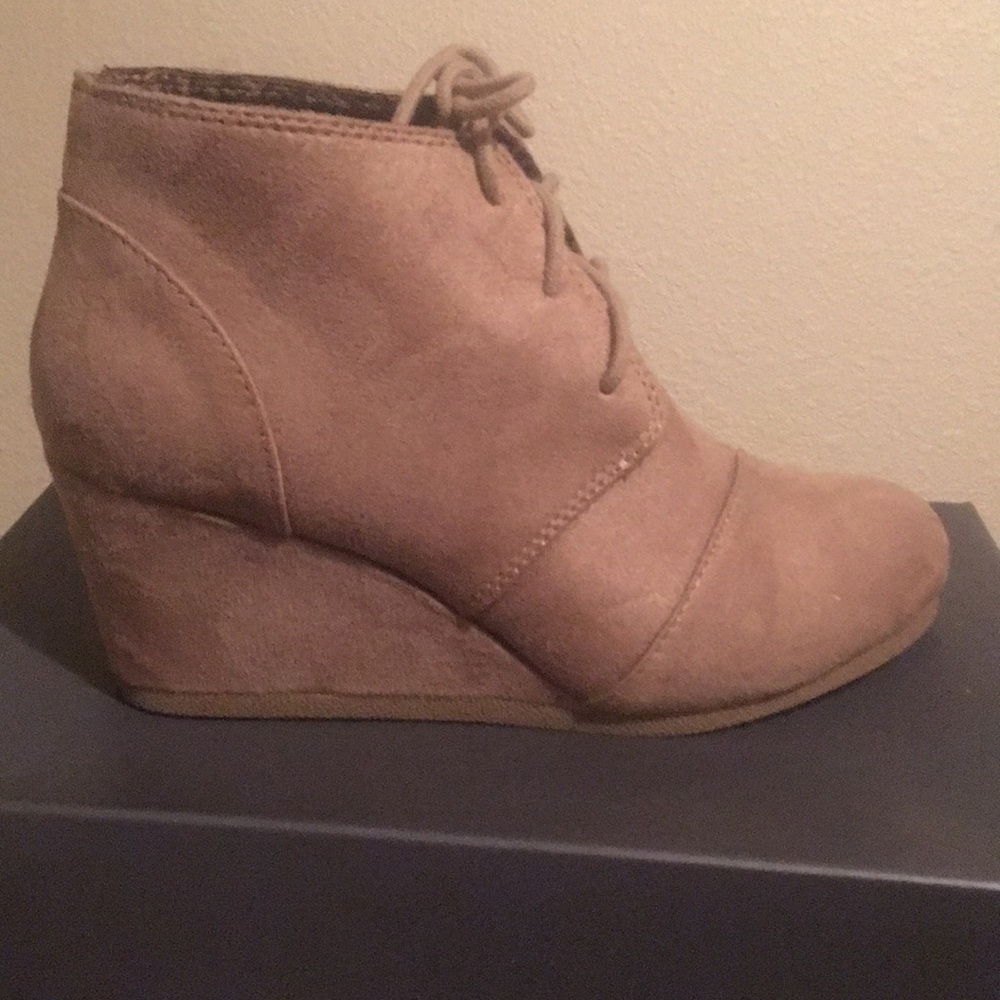 Tan booties